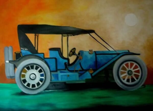 Classic Car, Peaceful Sky